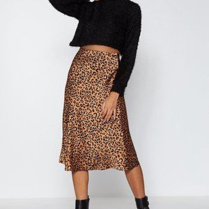 Nasty Gal Collection Leopard Skirt